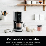 Ninja NC300 CREAMi - Máquina para hacer helados, para gelato, mezclas, batidos, sorbete, cuencos de batidos y más, 5 programas de un solo toque, con (2) recipientes de pinta y tapas, tamaño compacto, - Imagen 2