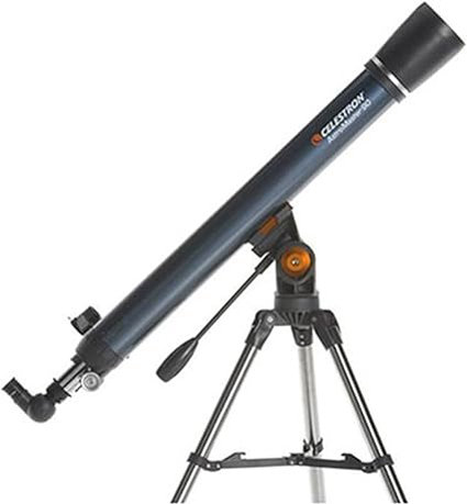 51oSl2nmNdL._AC_SX425_.jpg Celestron - Telescopio refractor AstroMaster 90AZ, para principiantes - Óptica de vidrio totalmente recubierta - Trípode de altura ajustable - Paquete de software de astronomía adicional - Imagen 5