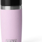 YETI Rambler - Botella de viaje de 12 onzas, acero inoxidable, aislada al vacío con tapa a prueba de fugas, flor de cerezo