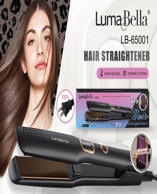 Imagen19.png Plancha de Pelo Profesional Luma Bella LB-65001 - Imagen 1