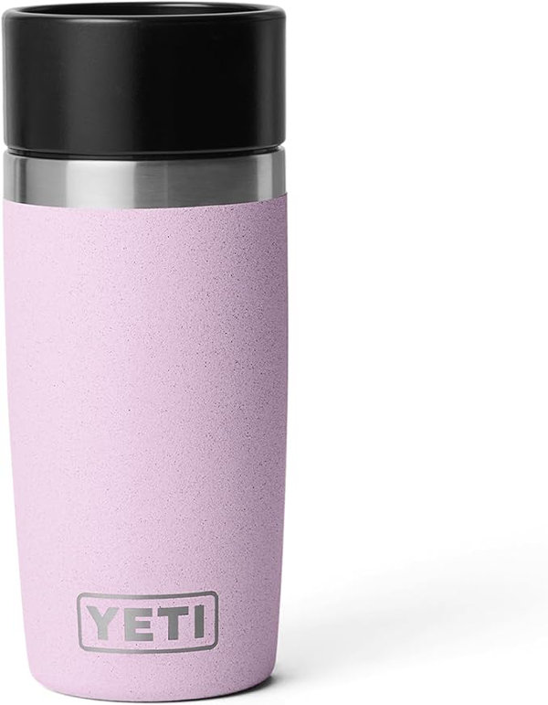 IsyfjQgM-2.jpg YETI Rambler - Botella de viaje de 12 onzas, acero inoxidable, aislada al vacío con tapa a prueba de fugas, flor de cerezo - Imagen 2