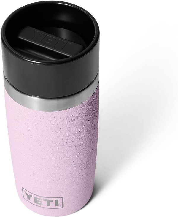 YETI-ROSADO-12-ONZ-1.jpg YETI Rambler - Botella de viaje de 12 onzas, acero inoxidable, aislada al vacío con tapa a prueba de fugas, flor de cerezo - Imagen 3