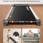 Caminadora para caminar para usar debajo del escritorio para el hogar y la oficina con control remoto, portátil de 2.5 caballos de fuerza para caminar, trotar, correr en pantalla LED - Imagen 4