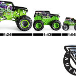 Monster Jam - Camión monstruo oficial Aftershock – Aftershock Collector escala 1:24 – Llantas cromadas y neumáticos BKT para uso en todos los sets de juego, coleccionable para fanáticos y - Imagen 3