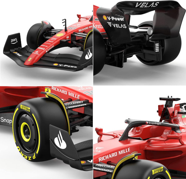 Auto de control remoto Ferrari F1 75 con licencia 1:12, colección F1 para niños y adultos, auto RC de 2.4 GHz para regalo (1:12 Ferrari F1 75) - Imagen 6