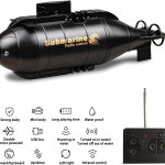 YEIBOBO ! 6 Canales Mini RC Submarine Toy (Negro) - Imagen 4