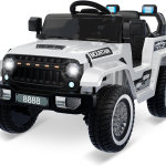 Camión para niños de 12 V, con control remoto para padres, motores gemelos de 35 W, 3 velocidades, luces LED, música y bocina, suspensión de resorte, vehículos eléctricos de juguete para niños de 3 - Imagen 4