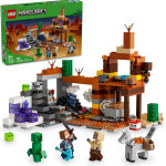 LEGO Minecraft The Badlands Mineshaft - Juguete de videojuego, juego de exploración minera con minifiguras de Minecraft, regalo de cumpleaños para niños y niñas, juguete de Minecraft lleno de acción