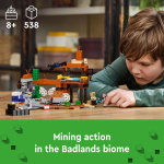 LEGO Minecraft The Badlands Mineshaft - Juguete de videojuego, juego de exploración minera con minifiguras de Minecraft, regalo de cumpleaños para niños y niñas, juguete de Minecraft lleno de acción - Imagen 2