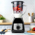 Licuadora Oster con vaso de vidrio y control de perilla