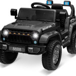 Camión para niños de 12 V, con control remoto para padres, motores gemelos de 35 W, 3 velocidades, luces LED, música y bocina, suspensión de resorte, vehículos eléctricos de juguete para niños de 3 - Imagen 6