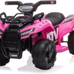 Cuatrimoto eléctrica de juguete con baterías de 6 Voltios, 4 ruedas, faros, MP3, USB, control de volumen y un asiento grande para regalar a niños y niñas de 1 a 3 años - Imagen 4